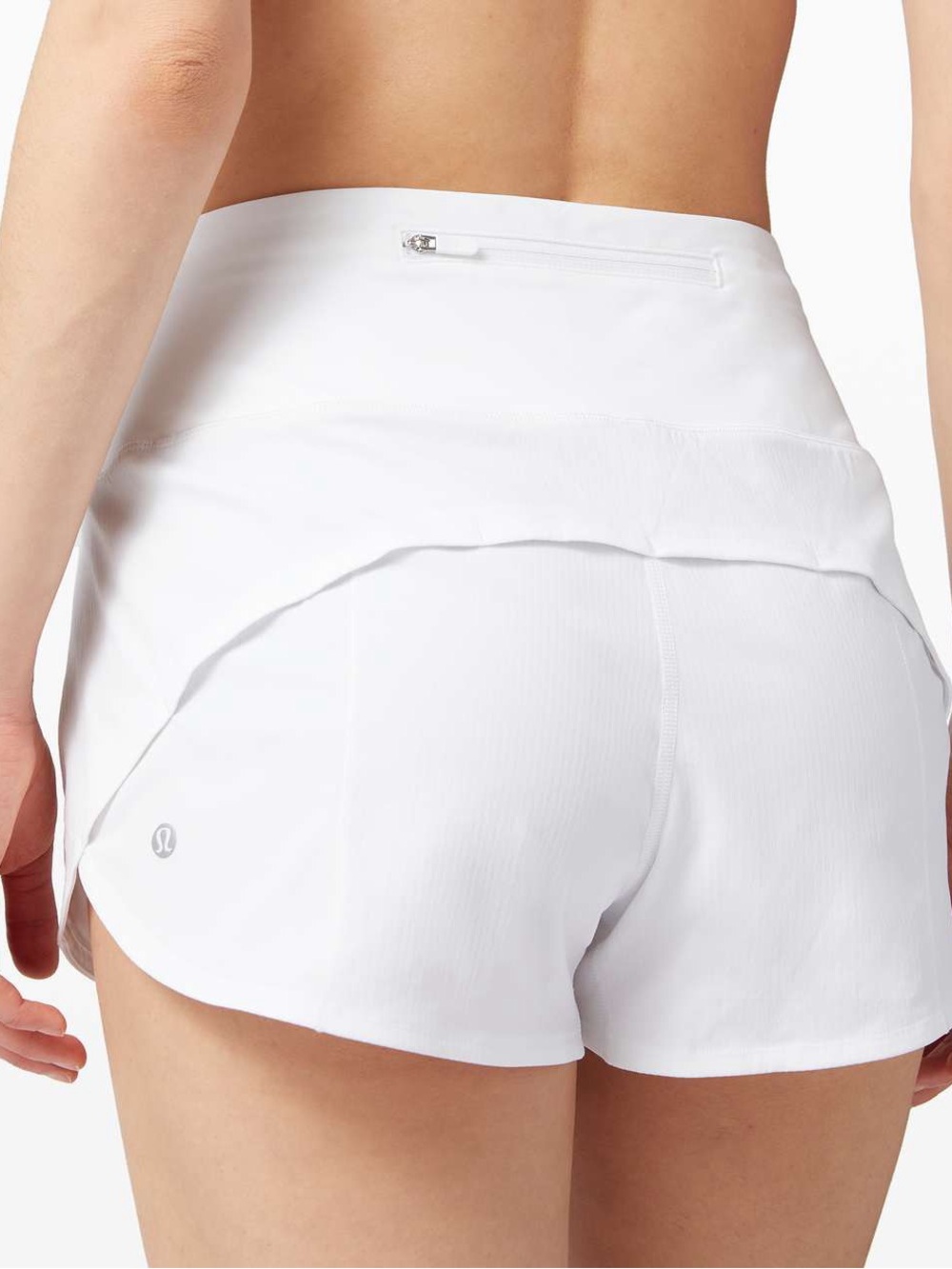 Lululemon Speed Up High-Rise Short 2.5" - white, size 2. - Picture 8 of 8